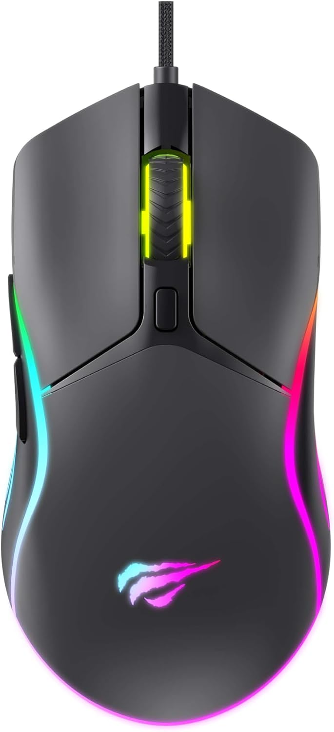 Havit Gaming Mouse RGB 8000DPI Wired 6-Button - AHW Store