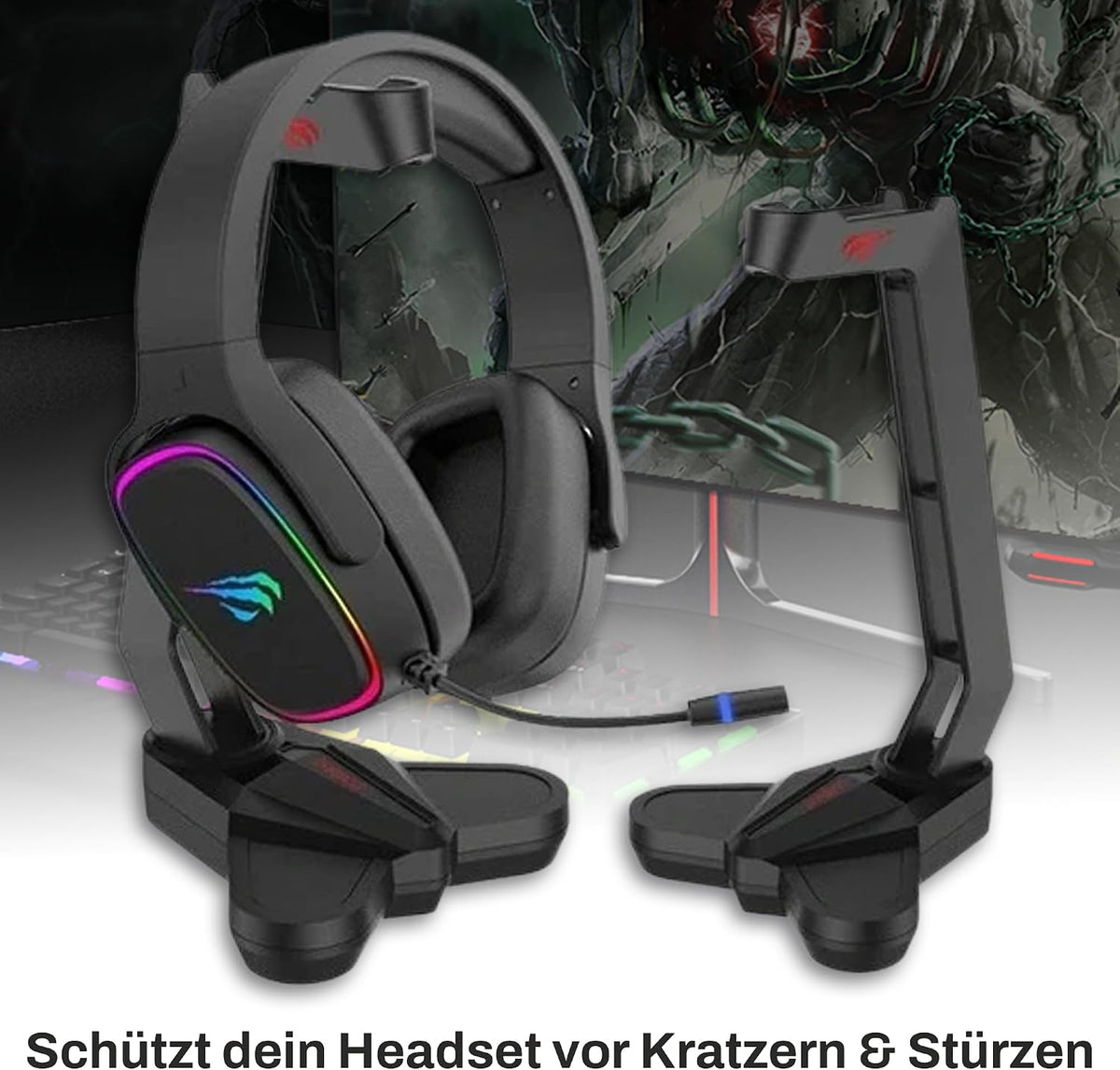 Havit Gaming Series Headphone Stand Black - AHW Store