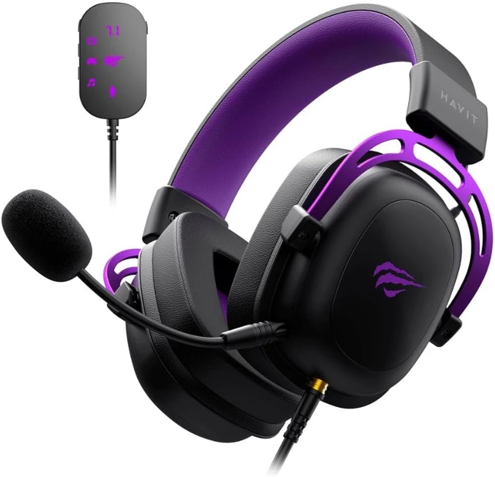 Havit H2002C+U Gaming Headset - 7.1 Surround, 53mm Drivers - AHW Store