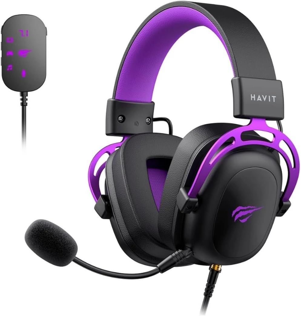 Havit H2002C+U Gaming Headset - 7.1 Surround, 53mm Drivers - AHW Store