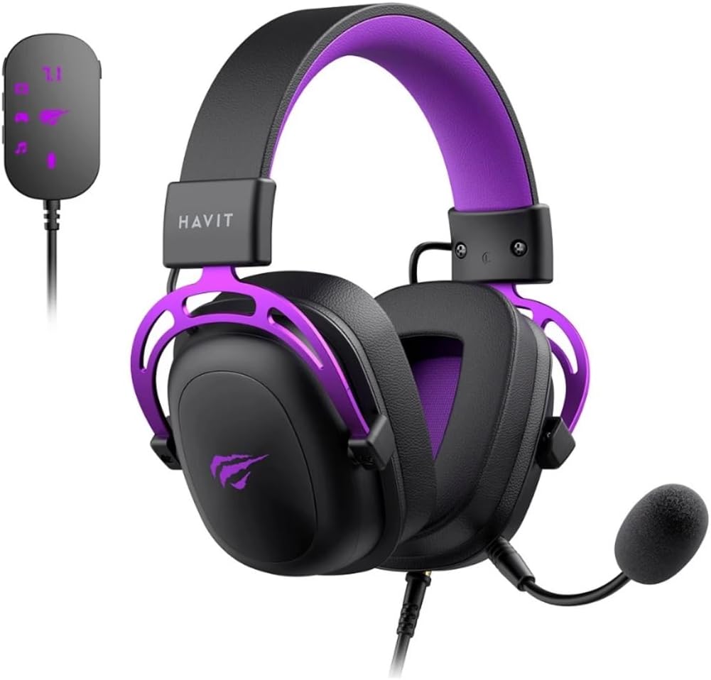 Havit H2002C+U Gaming Headset - 7.1 Surround, 53mm Drivers - AHW Store