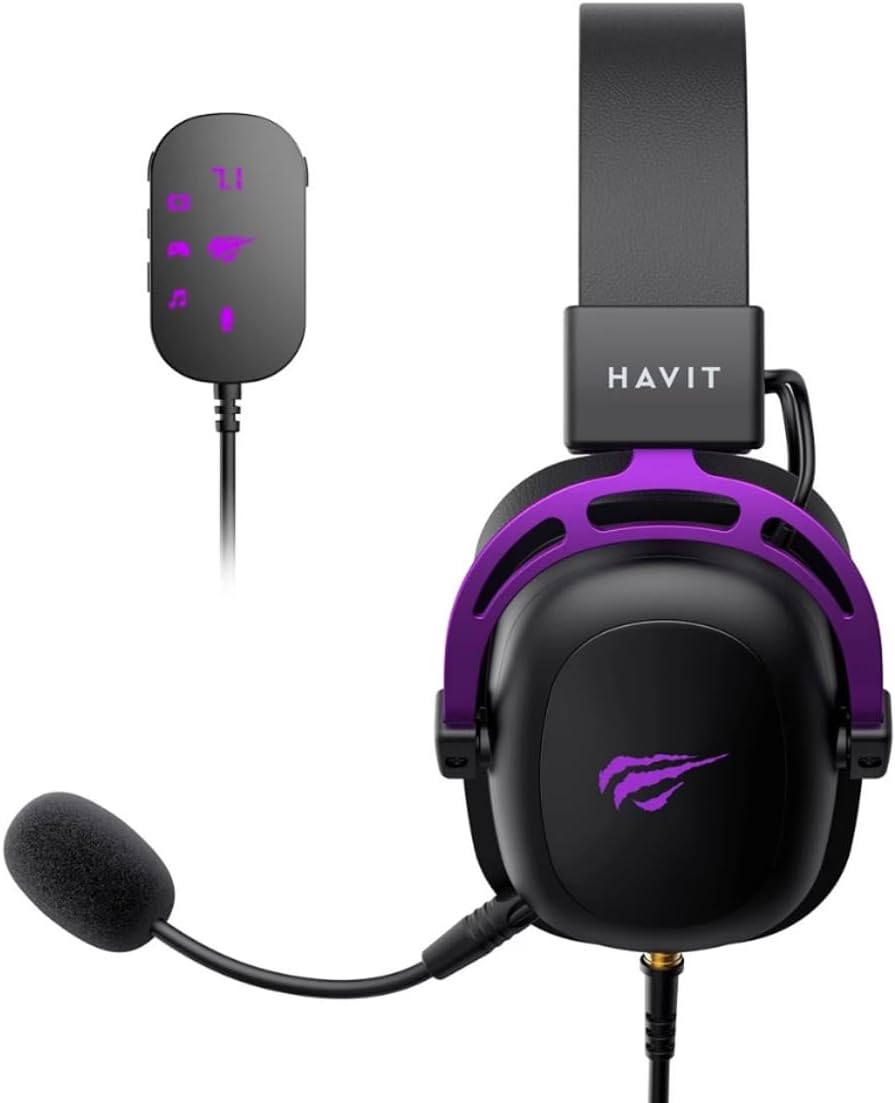 Havit H2002C+U Gaming Headset - 7.1 Surround, 53mm Drivers - AHW Store