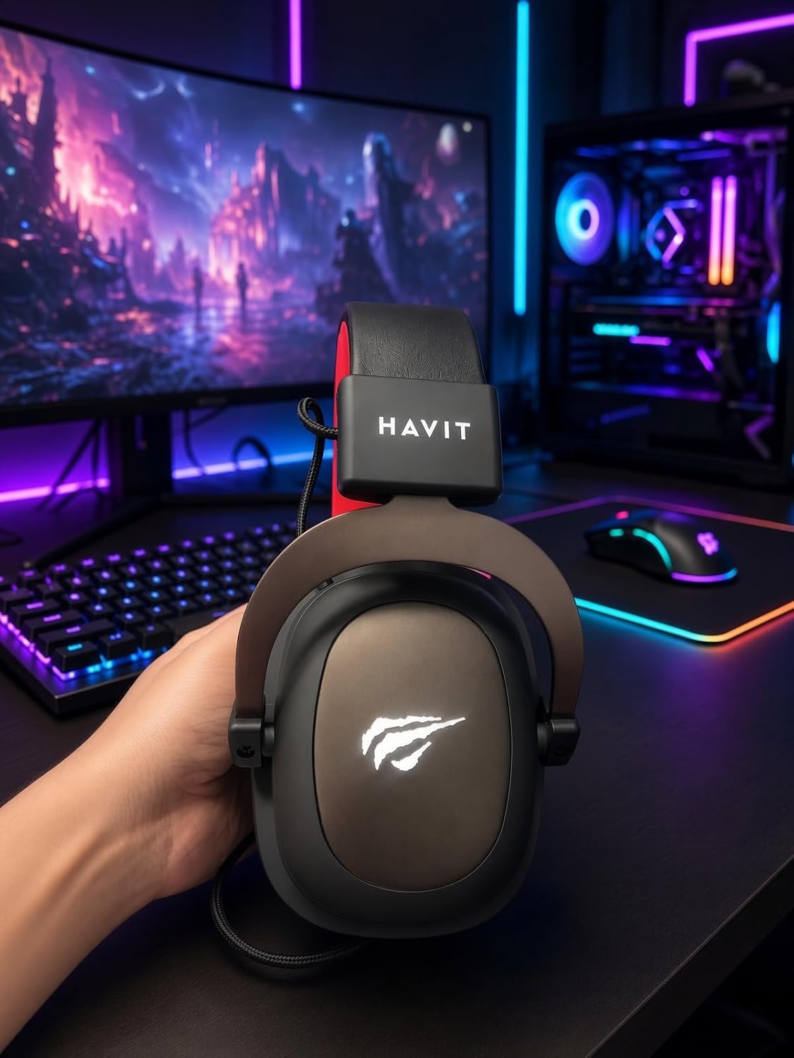 HAVIT H2002d Gaming Headset with 53mm Drivers - AHW Store