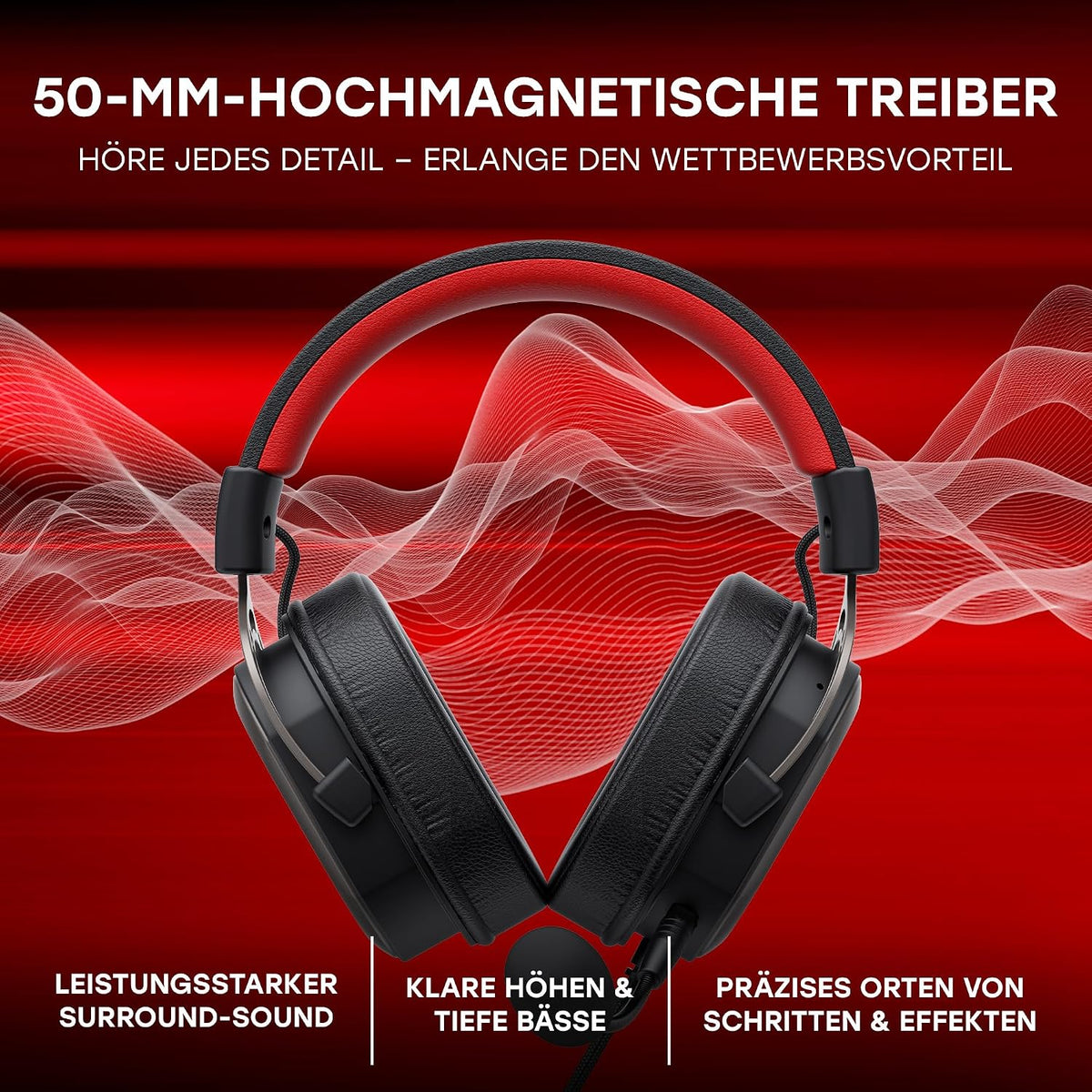 Havit H2008D Gaming Headset 50mm Wired Mic - AHW Store