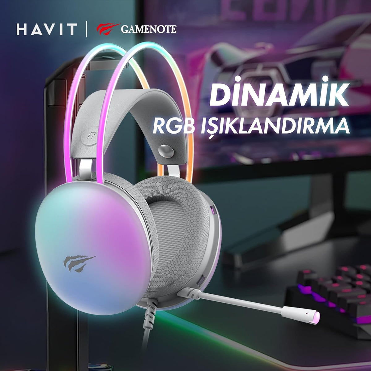 Havit H2037D RGB Gaming Headset with Microphone - AHW Store