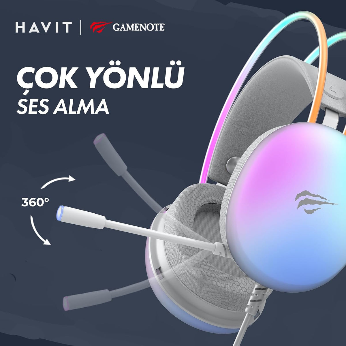 Havit H2037D RGB Gaming Headset with Microphone - AHW Store