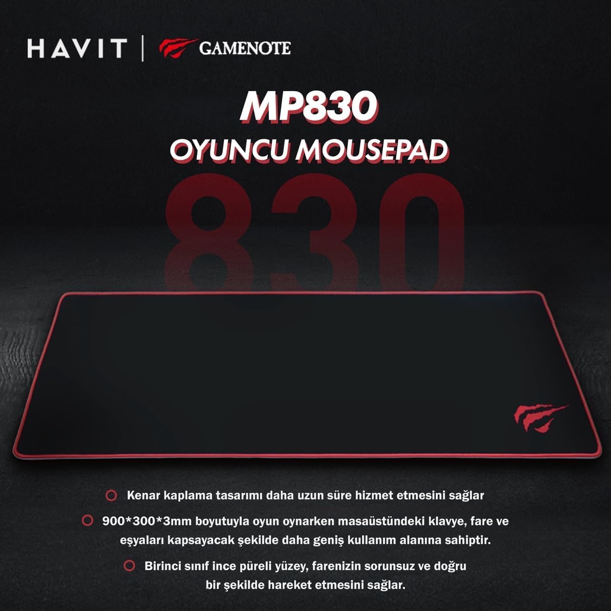 Havit HV-MP830 Gaming Mousepad Antislip Fine Mesh - AHW Store