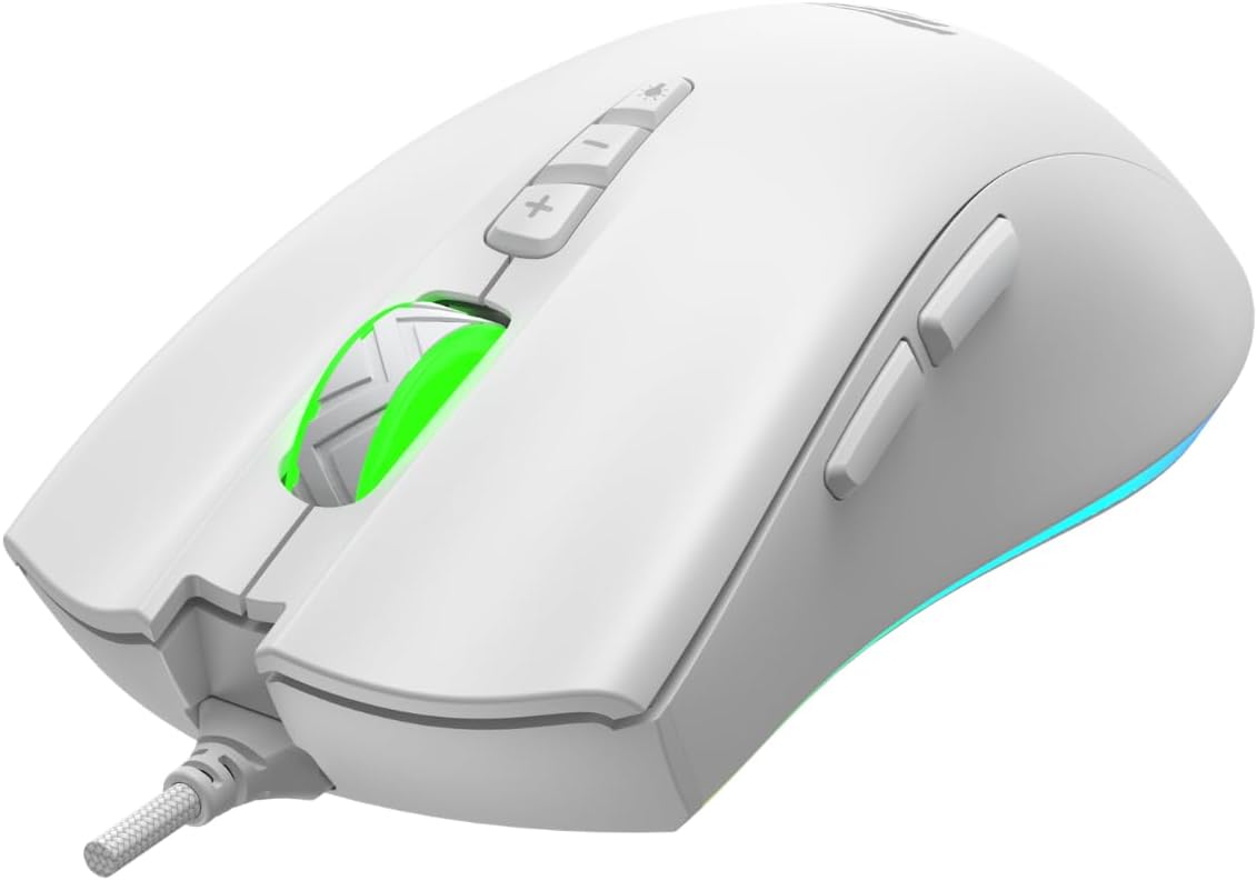 Havit MS1040 V1 RGB Gaming Mouse - White - AHW Store