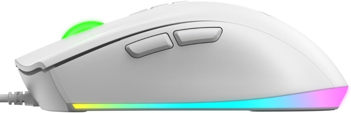 Havit MS1040 V1 RGB Gaming Mouse - White - AHW Store