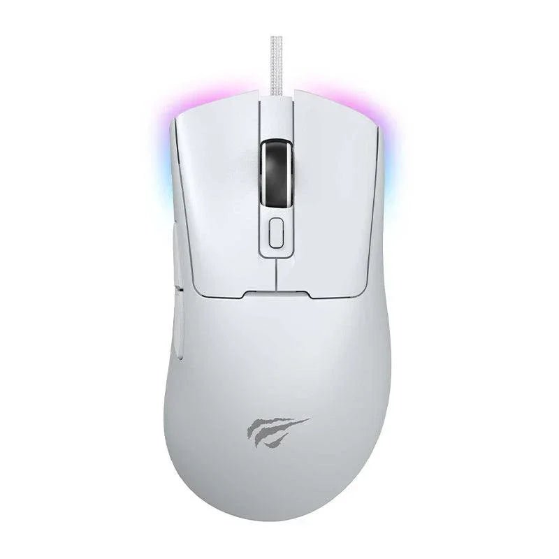 Havit MS966 RGB Wired Gaming Mouse, White - AHW Store