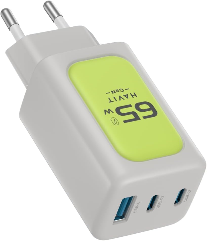 Havit UC260 65W GaN 3-Port USB-C Wall Charger - AHW Store