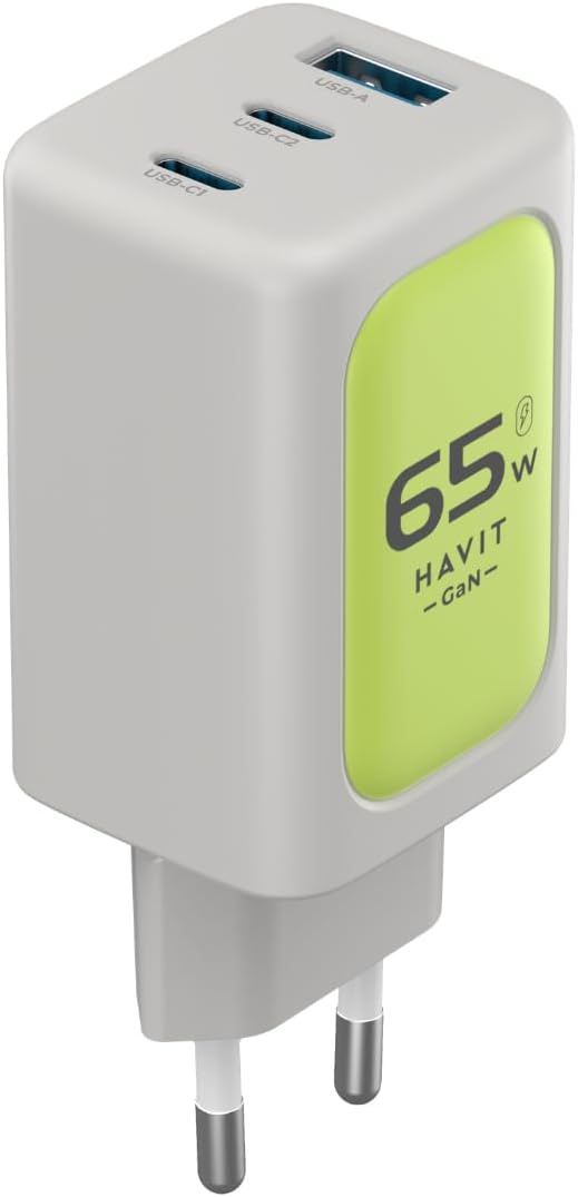Havit UC260 65W GaN 3-Port USB-C Wall Charger - AHW Store