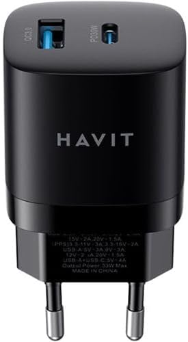 Havit UC30 30W GaN Dual-Port Car Charger - AHW Store