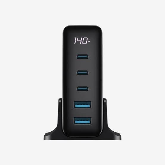 Havit UCLE004 140W GaN 5-Port USB Charger - AHW Store