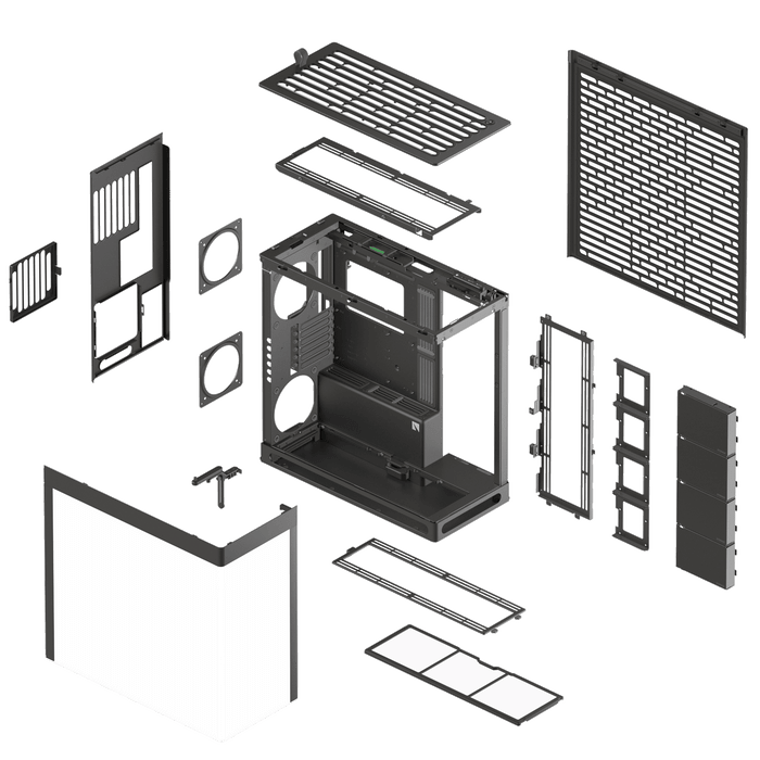 HAVN HS 420 Mid Tower Case Black - AHW Store