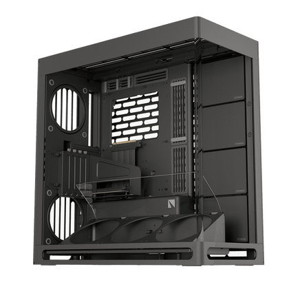 HAVN HS 420 VGPU ARGB Mid Tower Case + Gen 5.0 Riser Cable Black - AHW Store