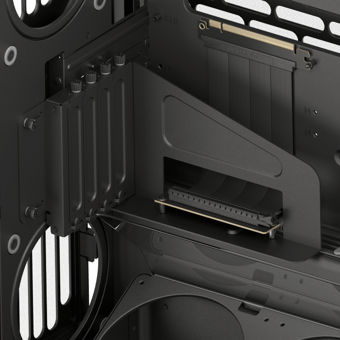 HAVN HS 420 VGPU ARGB Mid Tower Case + Gen 5.0 Riser Cable Black - AHW Store
