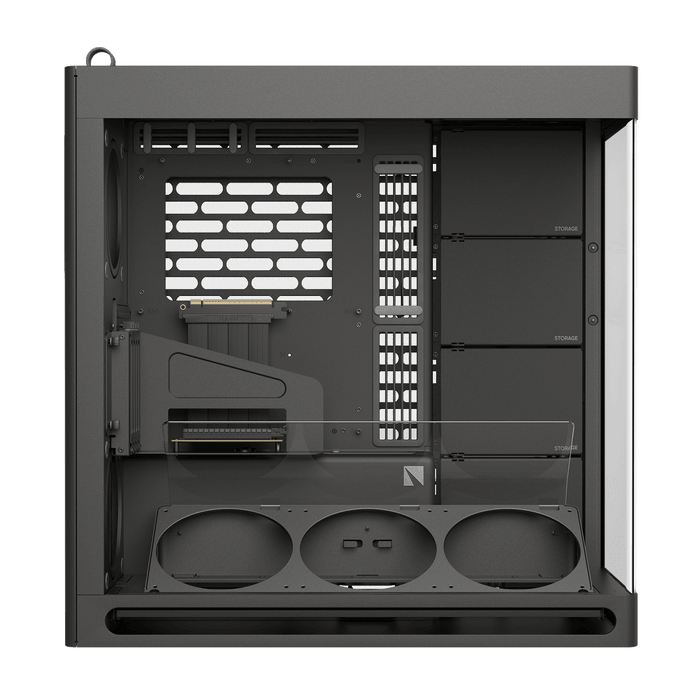 HAVN HS 420 VGPU ARGB Mid Tower Case + Gen 5.0 Riser Cable Black - AHW Store