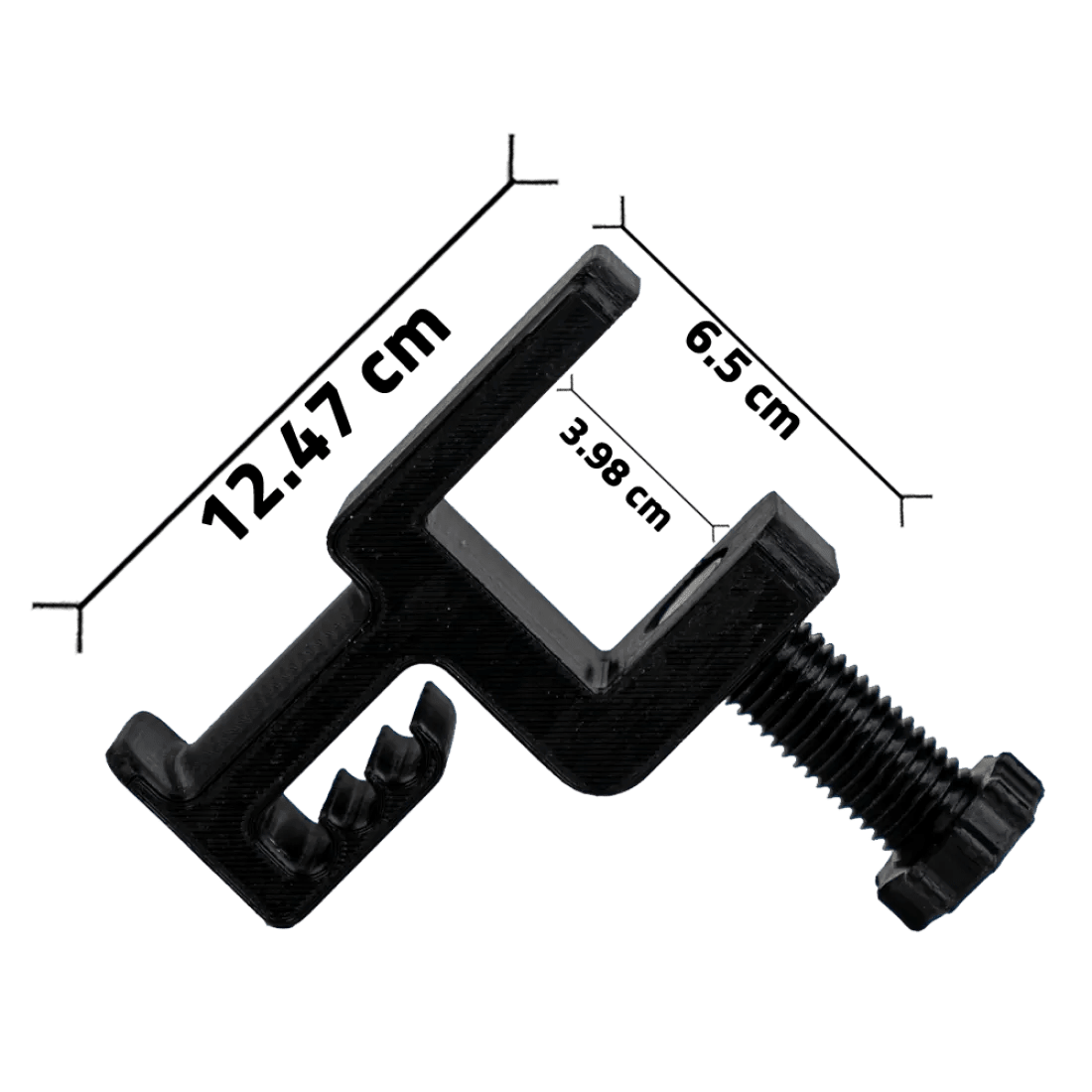 Headphone Desk Stand 3D Printed - Black - AHW Store