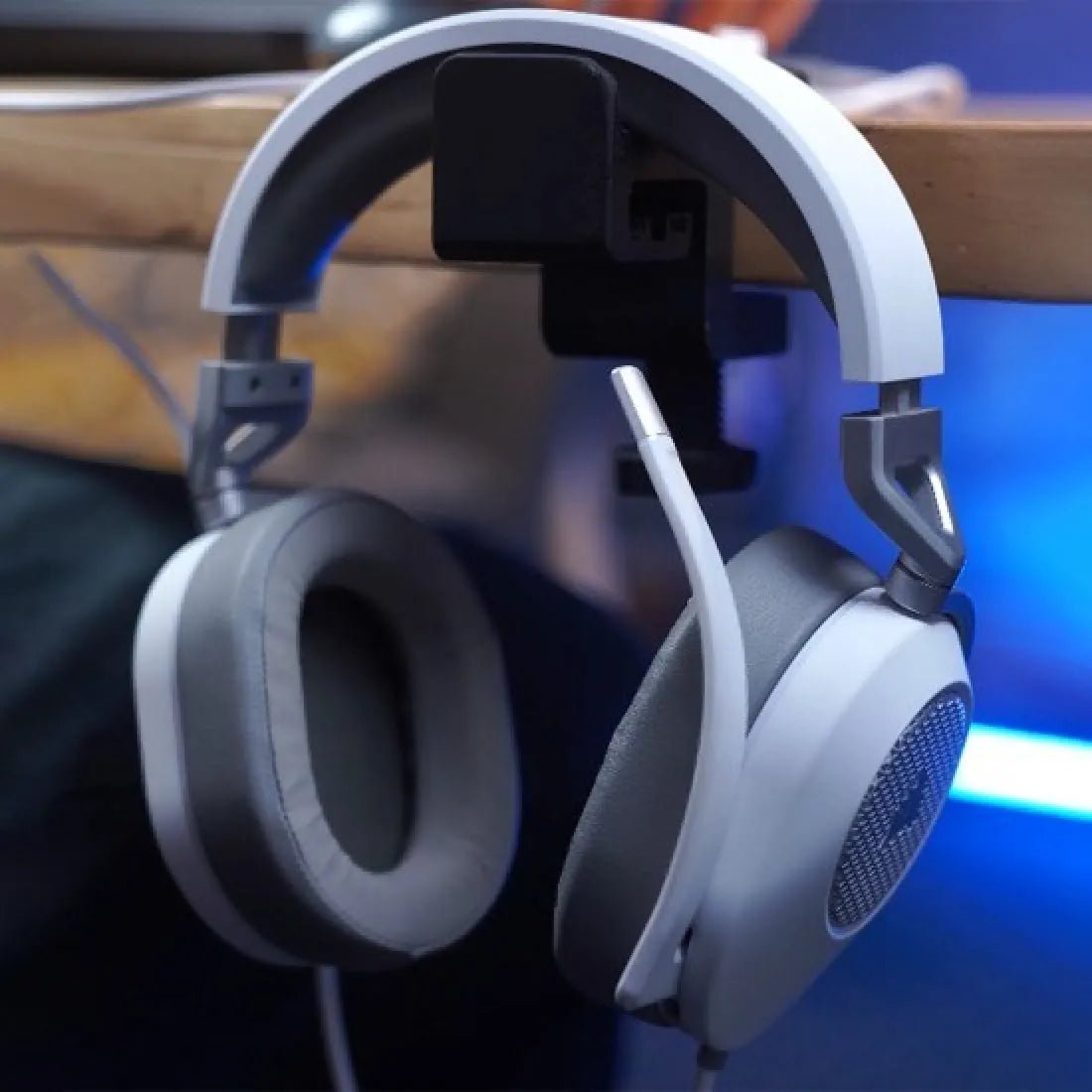 Headphone Desk Stand 3D Printed - Black - AHW Store