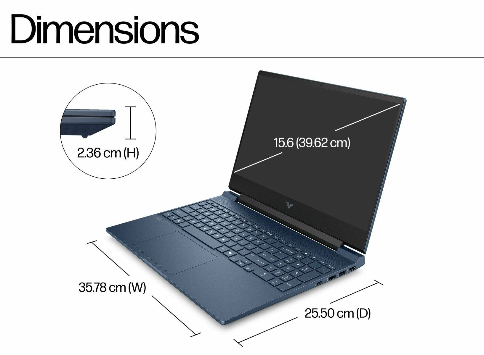 HP CORE I7 - 13700H - 14 CORES - 16G DDR4 \ 1T SSD \ RTX 3050 6G \ 15.6 FHD - 144 HZ - BLUE (FA1032) - AHW Store