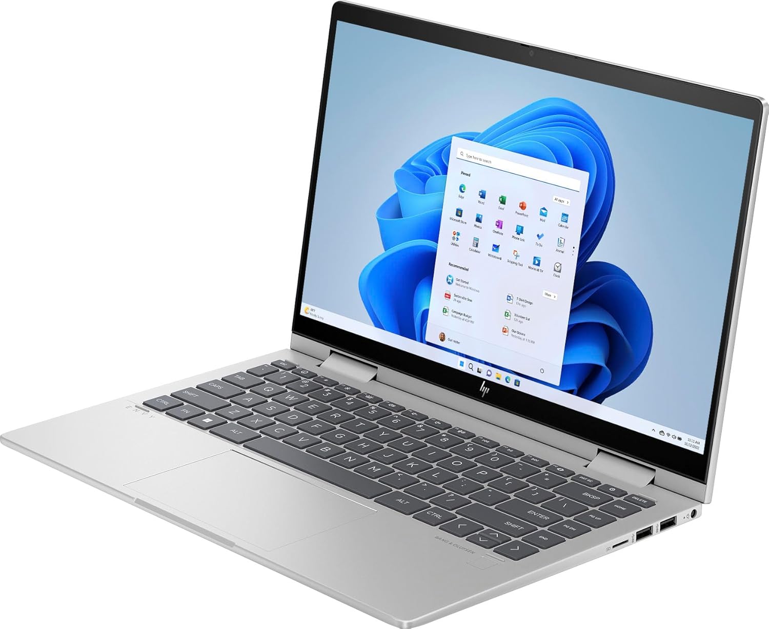 HP Envy X360 - 2 - in - 1 14 - es1013dx - Intel Core 5 120U - 8GB RAM, 512GB SSD, Intel - 14" FHD - Backlit, Finger, Win 11, silver alum - AHW Store