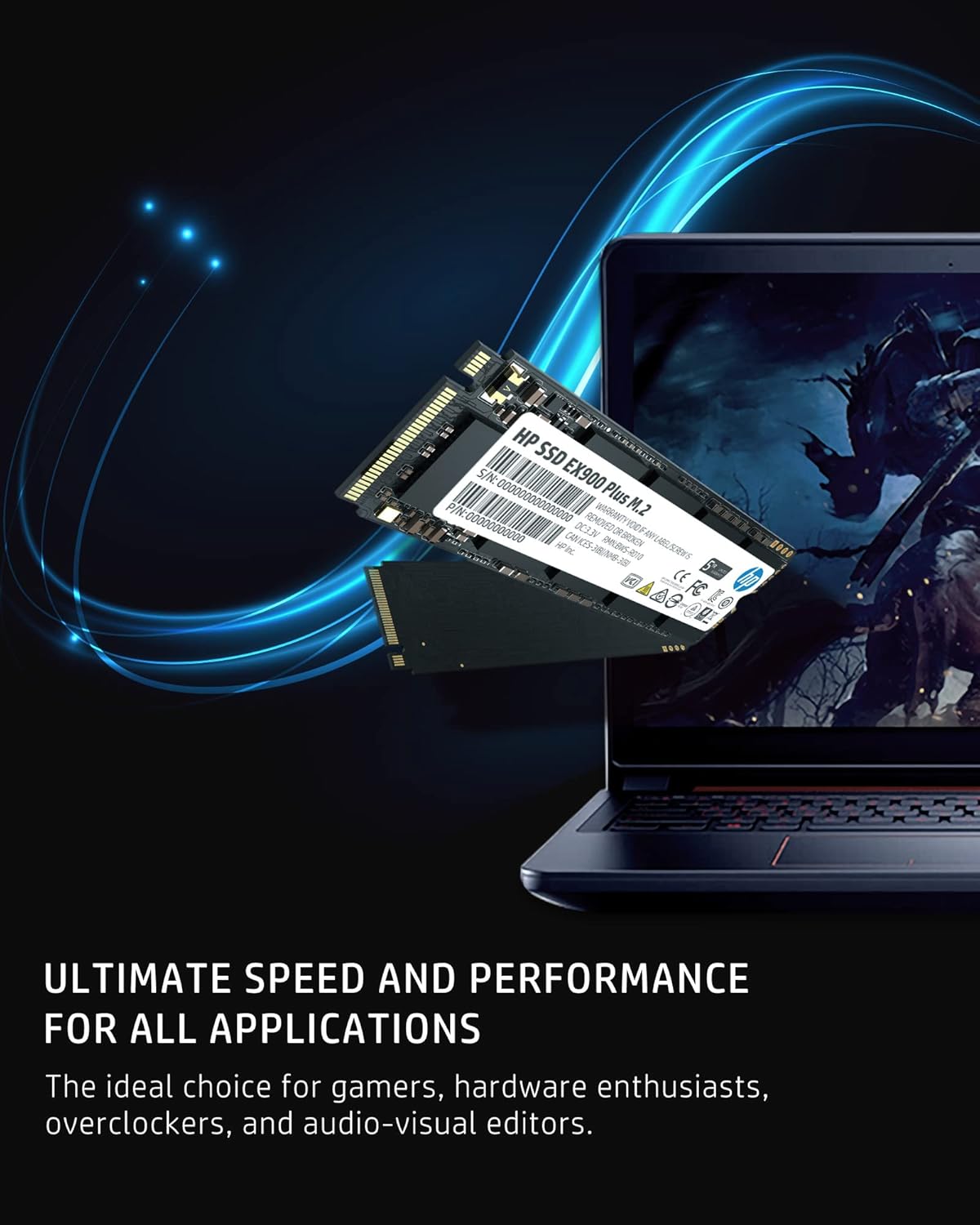 HP EX900 PLUS 256GB M.2 PCIe 3.0 x4 NVMe Internal Solid State Drive - AHW Store