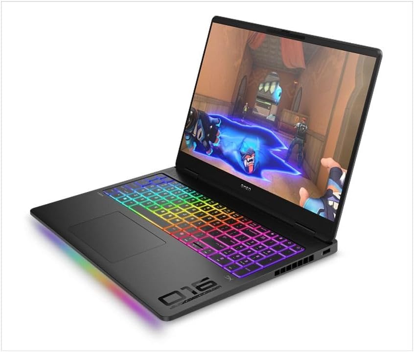 HP OMEN MAX 16 - ak0007ne Gaming Laptop with Ryzen AI 7 350 16GB DDR5 RTX 5060 512GB SSD 16″ 2K 165Hz Windows 11 Home Shadow Black - AHW Store