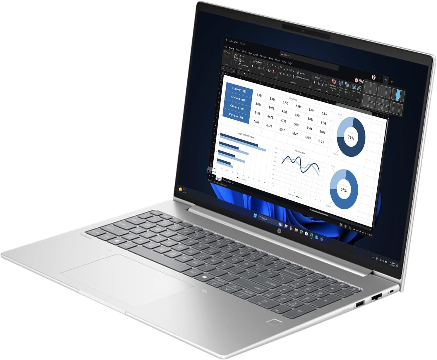 HP ProBook 460 G11 Ultra 7 155U 16GB 512GB Intel Graphics 16" FHD Pike Silver - AHW Store