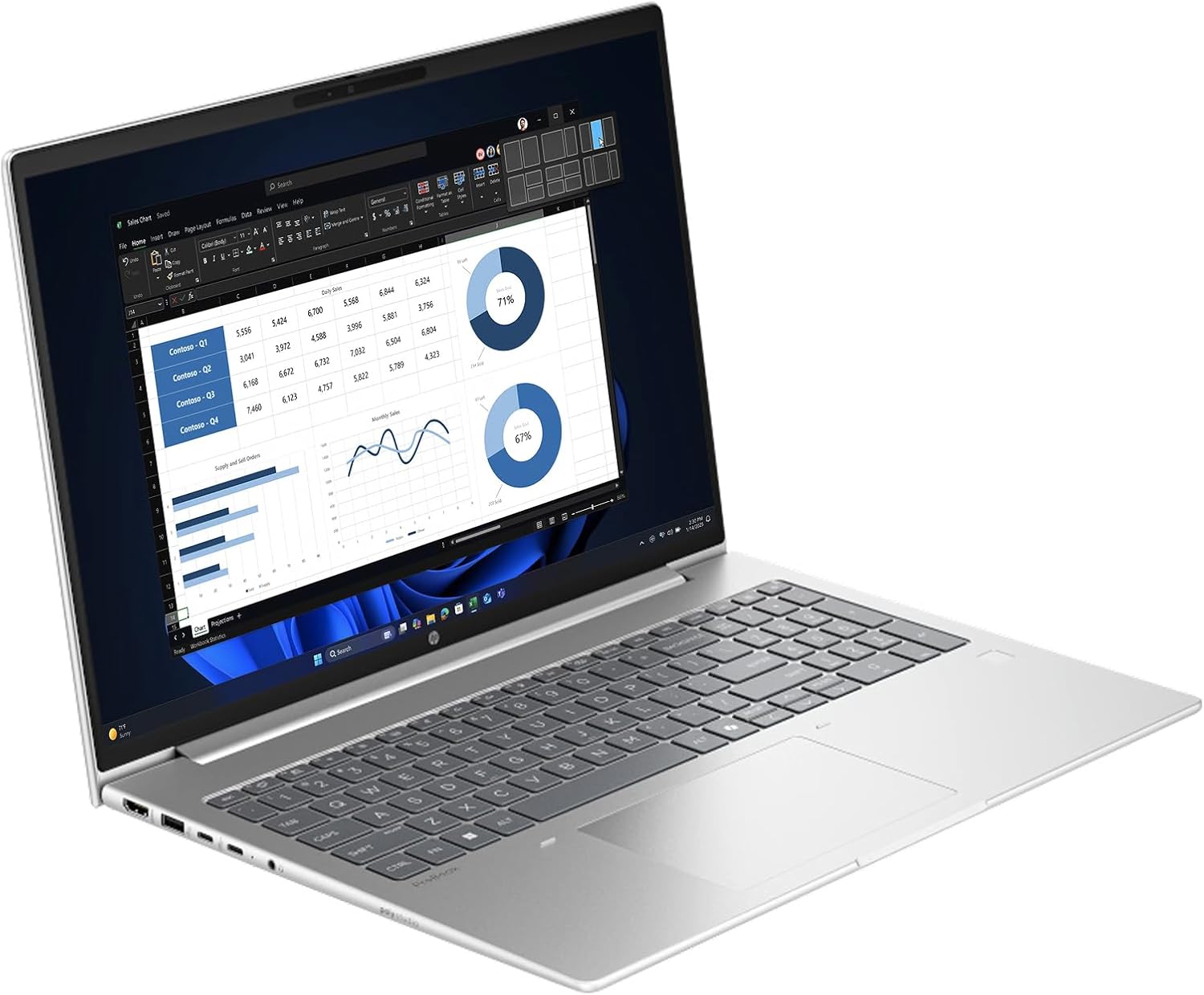 HP ProBook 460 G11 Ultra 7 155U 16GB 512GB Intel Graphics 16" FHD Pike Silver - AHW Store
