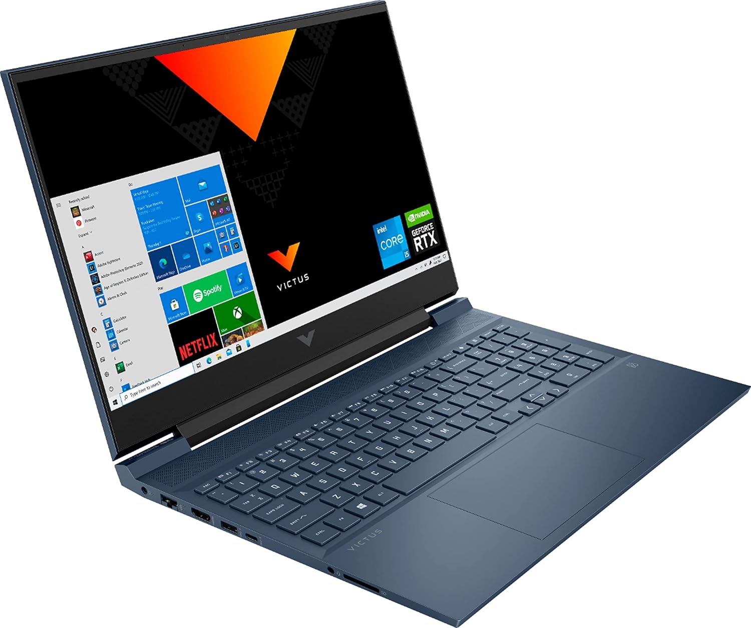 HP VICTUS 16 FA1038NE Laptop Core I7-13700H 8GB DDR4 512GB SSD RTX 3050 6GB 15.6" FHD 144Hz Blue - AHW Store