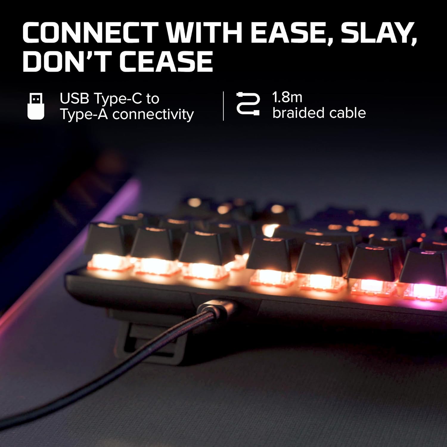 HyperX Alloy Origins Core – RGB Gaming Mechanical Keyboard, Tenkeyless, Aqua, (QWERTY – US Layout) - AHW Store