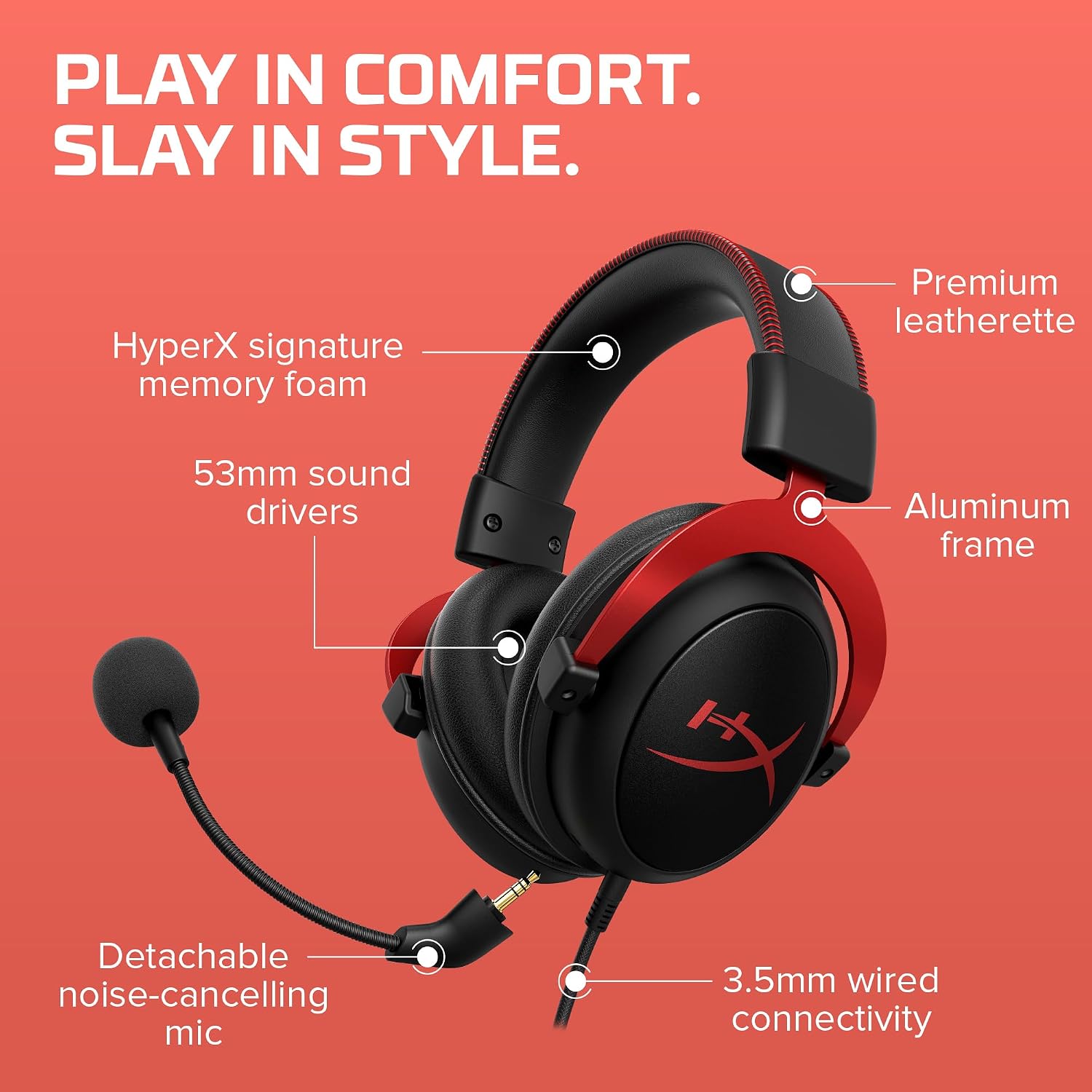 HyperX Cloud II Wired Gaming Headset - AHW Store