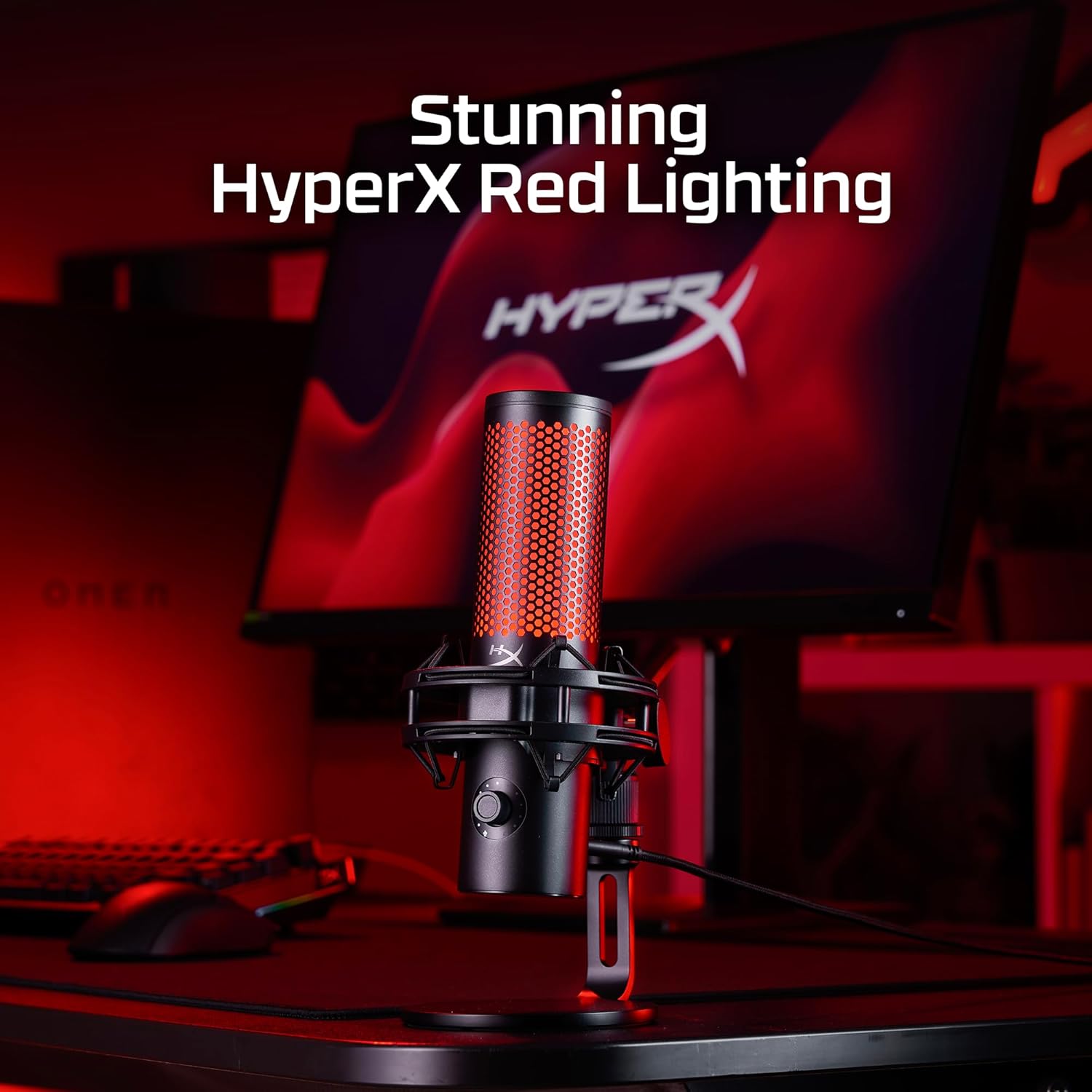 HyperX QuadCast 2 – USB Microphone for Gaming, Streaming and Podcasting, with On - Board Controls, LED - AHW Store