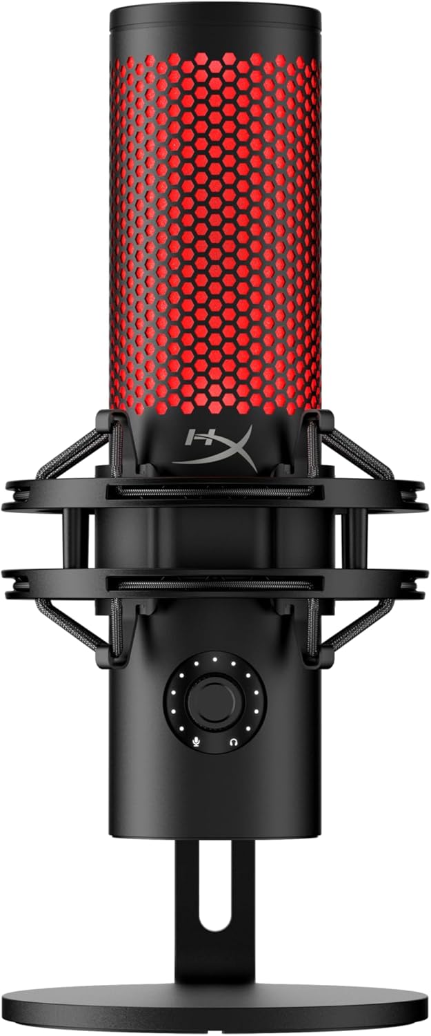 HyperX QuadCast 2 – USB Microphone for Gaming, Streaming and Podcasting, with On - Board Controls, LED - AHW Store