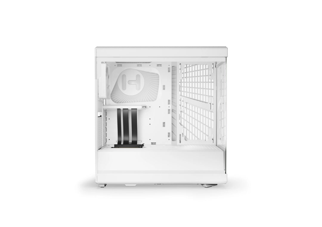 HYTE Y40 Modern Aesthetic Panoramic Tempered Glass Mid-Tower ATX Computer Gaming Case with PCIE 4.0 Riser Cable Included, Snow White (CS-HYTE-Y40-WW) - AHW Store
