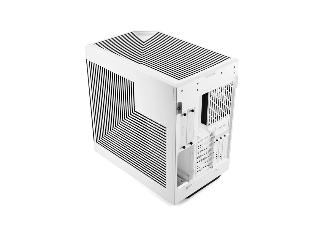 HYTE Y60 Modern Aesthetic Dual Chamber Panoramic Tempered Glass Mid-Tower ATX Computer Gaming Case with PCIE 4.0 Riser Cable Included, Snow White (CS-HYTE-Y60-WW) - AHW Store