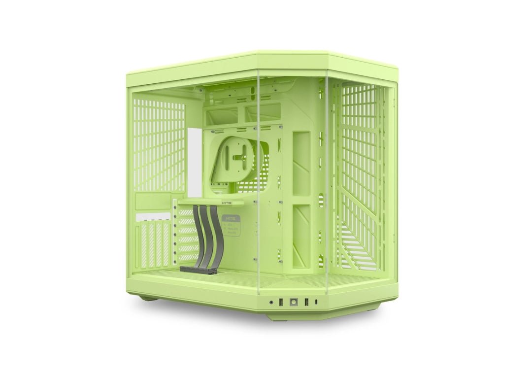 HYTE Y70 Mid-Tower ATX Case – All Green, PCIe 4.0 Riser Cable Included (CS-HYTE-Y70-MM) - AHW Store