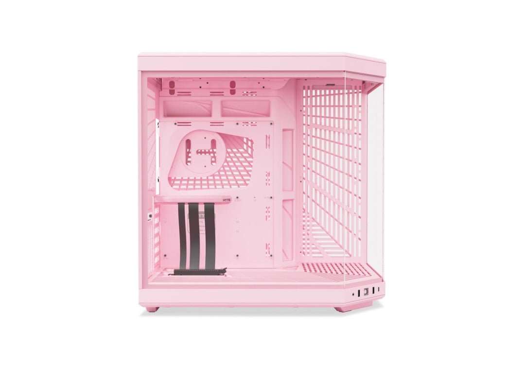HYTE Y70 Mid-Tower ATX Gaming PC Desktop Case - Panoramic Tempered Glass - Dual Chamber - High Airflow Chassis - PCIE 4.0 Riser Cable Included - New Modern Aesthetic -(Pink) - AHW Store