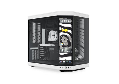 HYTE-Y70 Touch infinite with (3rd Gen Display) 14.9 inches 2.5k IPS 500nits+Gen 4.0 Riser Cable Black&White Colour - AHW Store