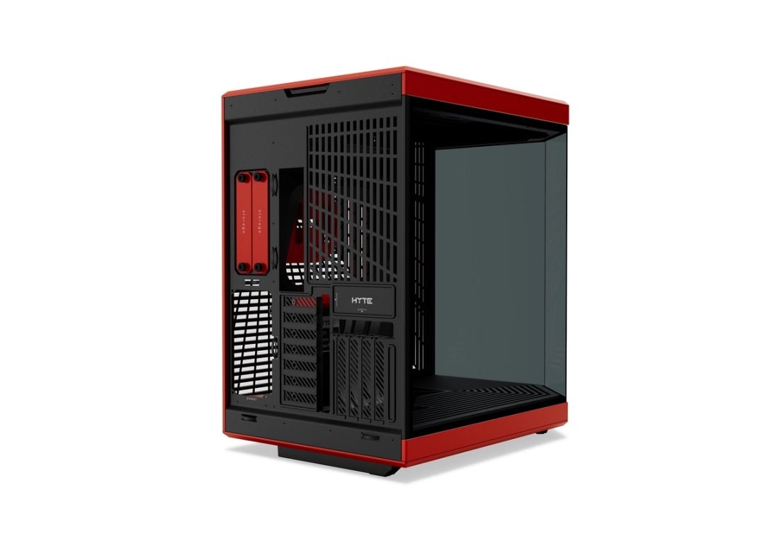 HYTE Y70 Upgraded Modern Aesthetic Dual Chamber Panoramic Tempered Glass Mid-Tower ATX Computer Gaming Case with PCIE 4.0 Riser Cable Included, Red (CS-HYTE-Y70-BR) - AHW Store