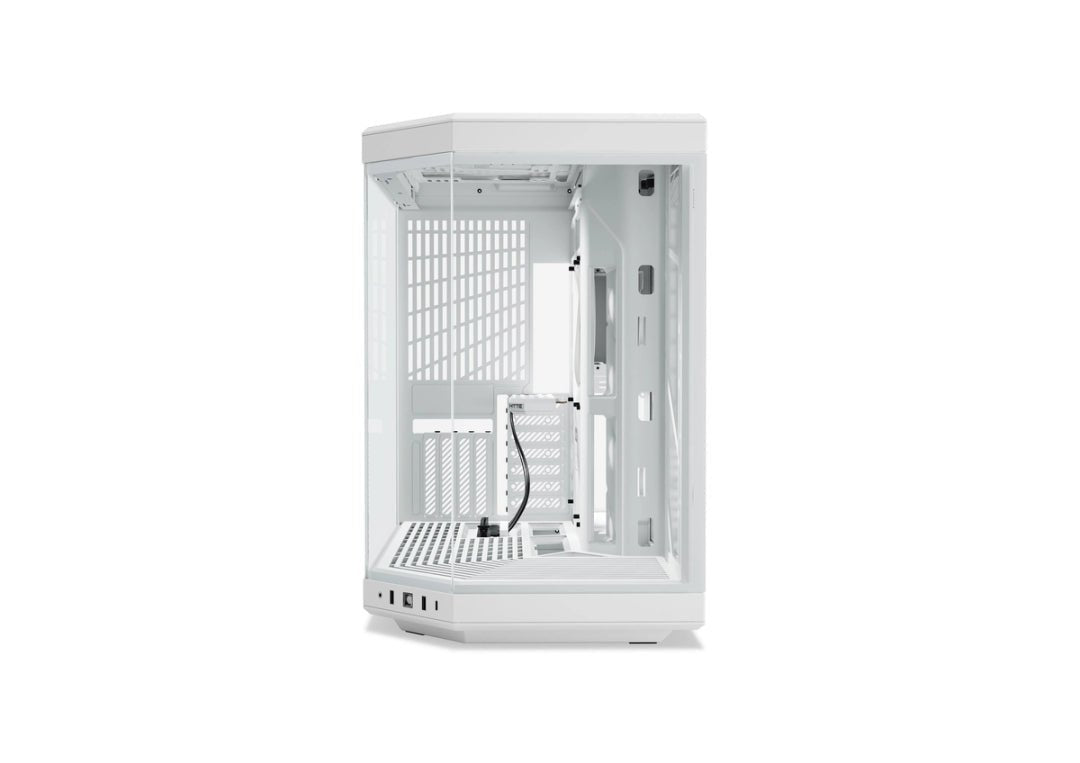 HYTE Y70 Upgraded Modern Aesthetic Dual Chamber Panoramic Tempered Glass Mid-Tower ATX Computer Gaming Case with PCIE 4.0 Riser Cable Included, WHITE (CS-HYTE-Y70-WW) - AHW Store