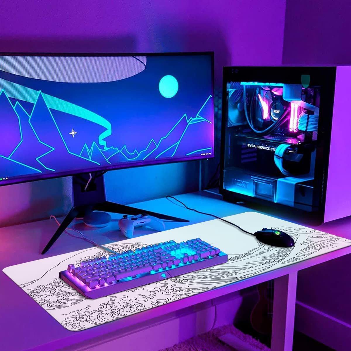 iCasso Extended Gaming Mouse Pad 35.4x15.7 in - AHW Store