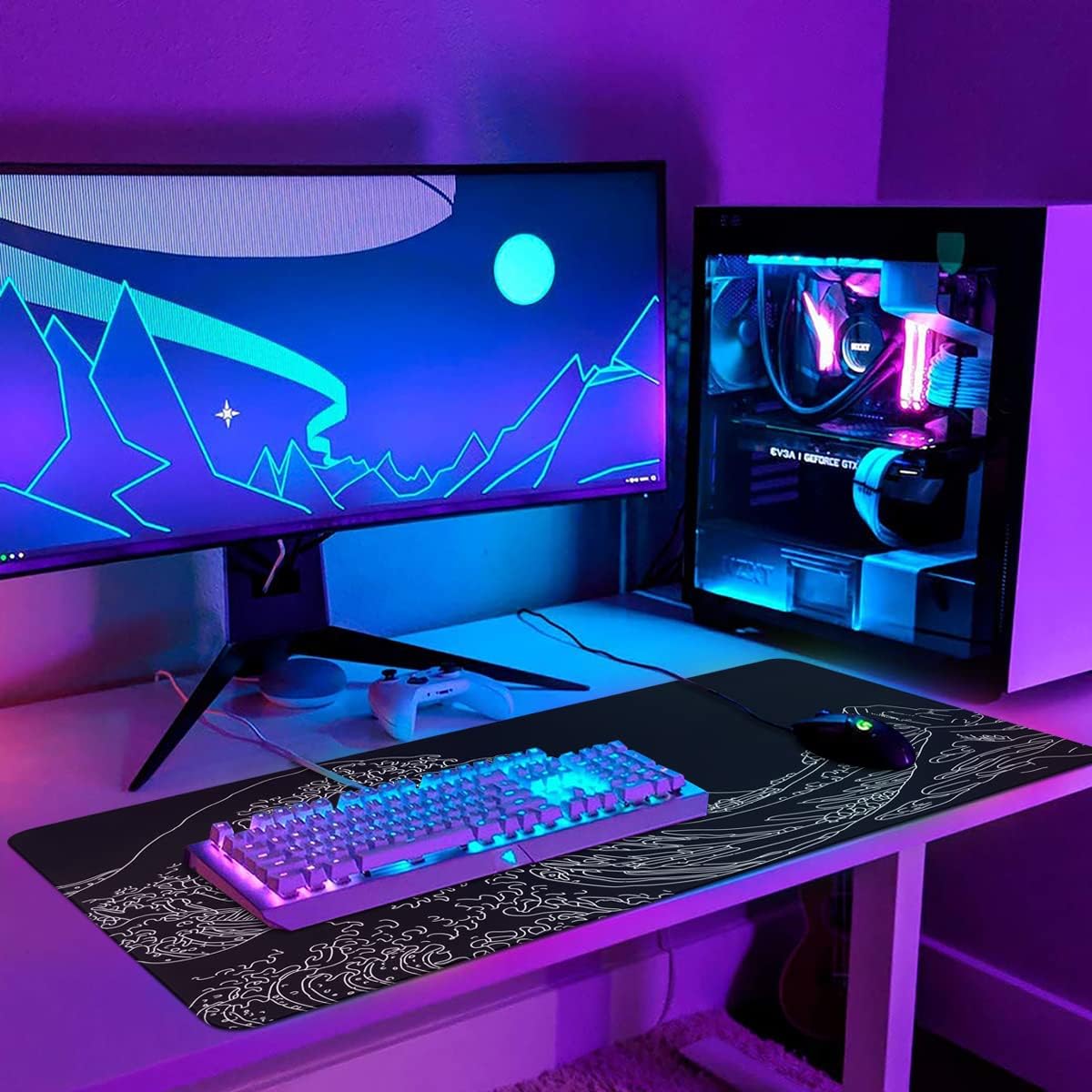 iCasso XXL Gaming Mouse Pad with Rubber Base - AHW Store