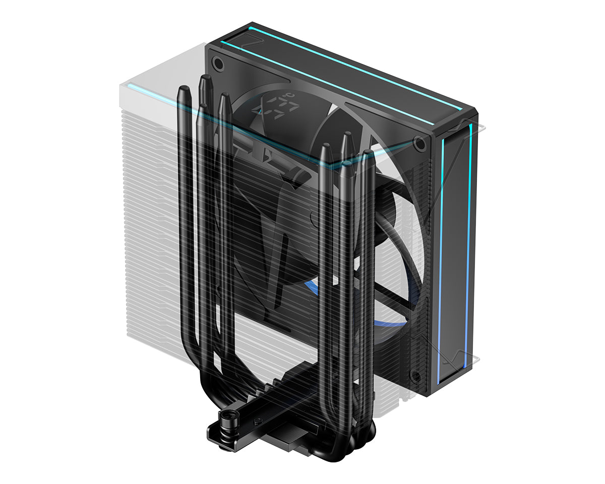 ID-COOLING FROZN A410 TD ARGB Digital Screen 4 Heatpipe With 120mm FDB Fan Air Cpu Cooler