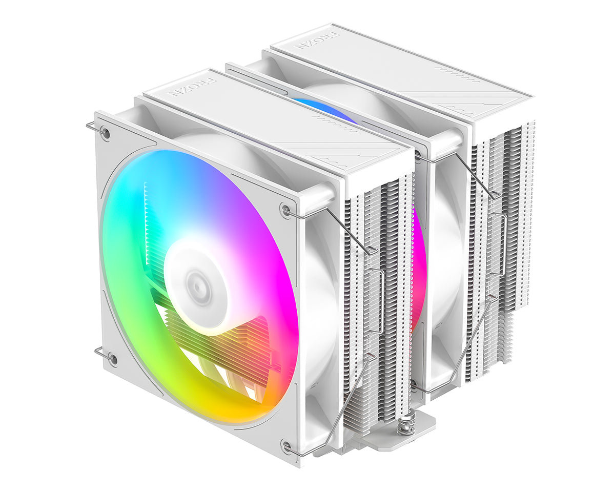 ID-COOLING FROZN A620 PRO XE ARGB Snow 6 Heatpipe Dual Tower With 2 120mm Hydraulic Bearing Fan White Air Cpu Cooler