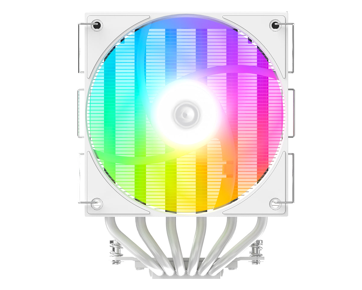 ID-COOLING FROZN A620 PRO XE ARGB Snow 6 Heatpipe Dual Tower With 2 120mm Hydraulic Bearing Fan White Air Cpu Cooler