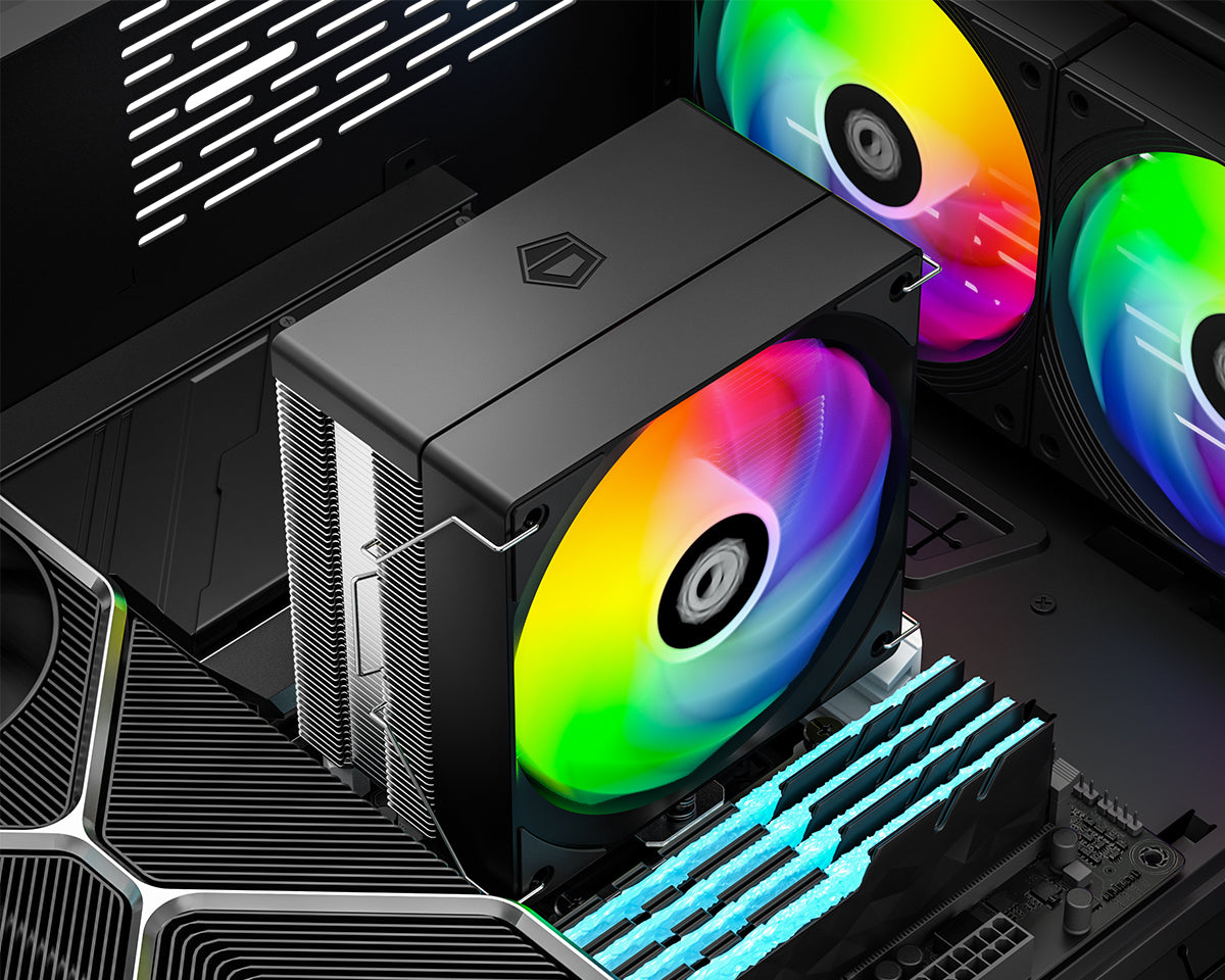 ID-COOLING SE-214-XT V2 ARGB 4 Heatpipe Direct Touch With 120mm Hydraulic Bearing Fan Air Cpu Cooler