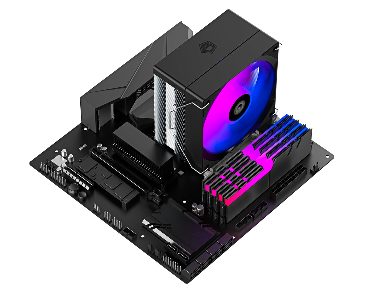ID-COOLING SE-214-XT V2 Auto RGB 4 Heatpipe Direct Touch With 120mm Hydraulic Bearing Fan Air Cpu Cooler