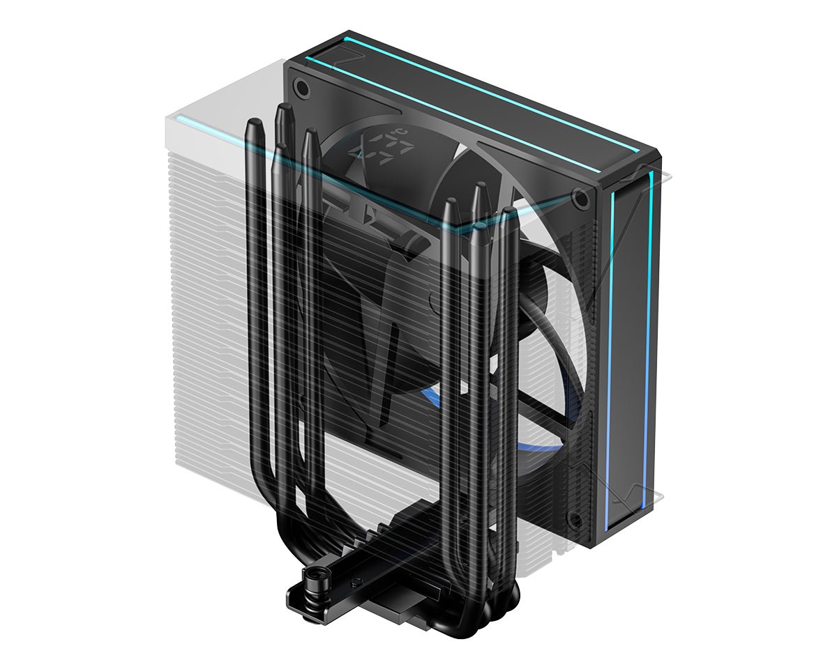 ID-COOLING FROZN A410 TD ARGB Digital Screen 4 Heatpipe With 120mm FDB Fan Air Cpu Cooler - AHW Store